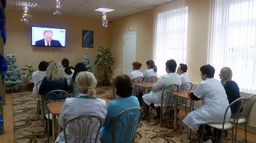 Послание президента собрало у экранов проживающих Энгельсского дома-интерната